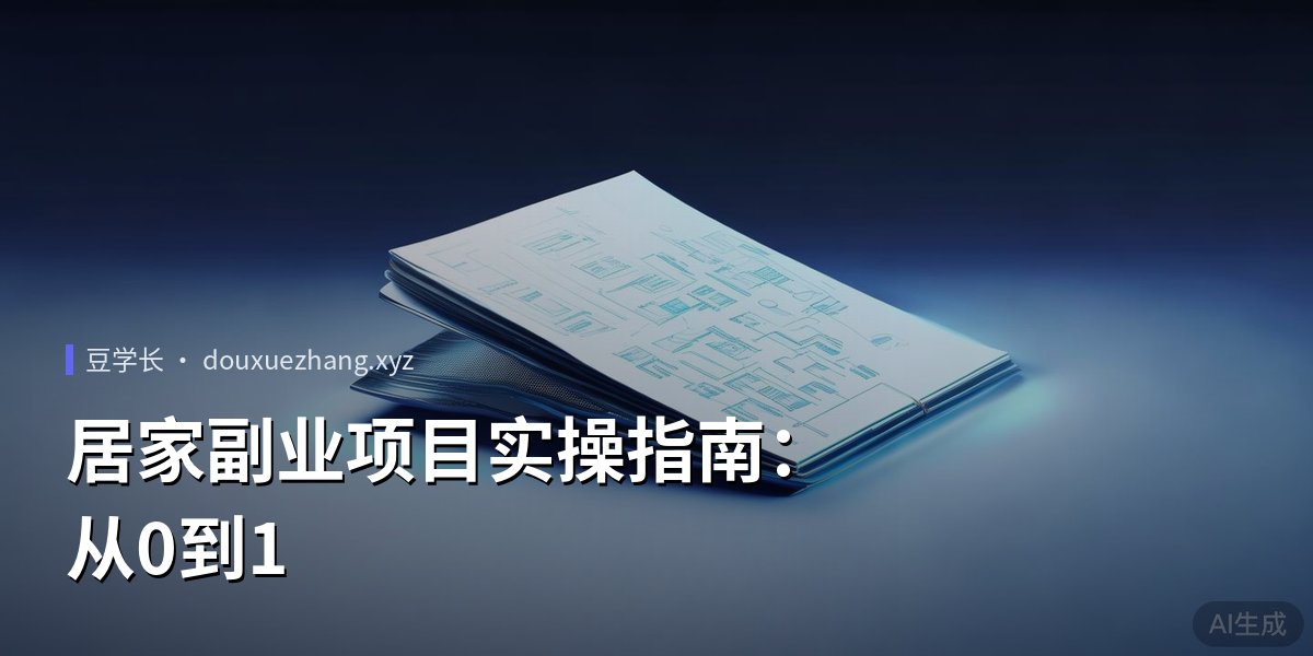 居家副业项目实操指南：从0到1