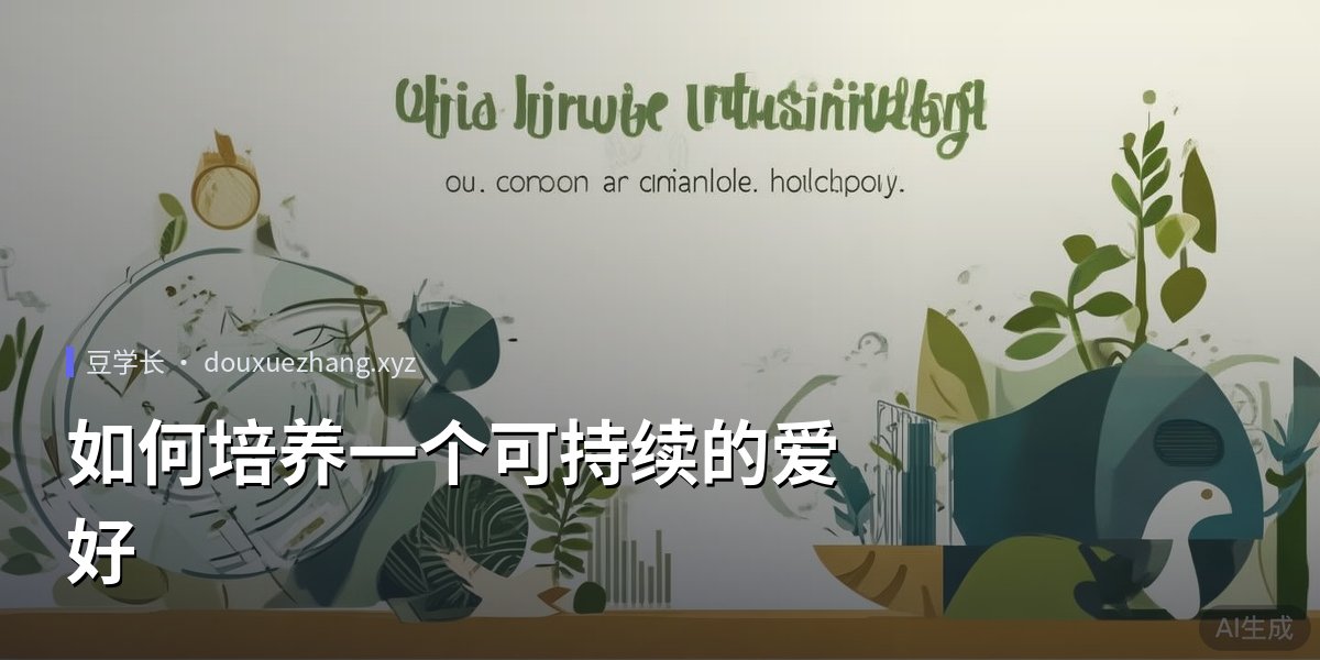 如何培养一个可持续的爱好