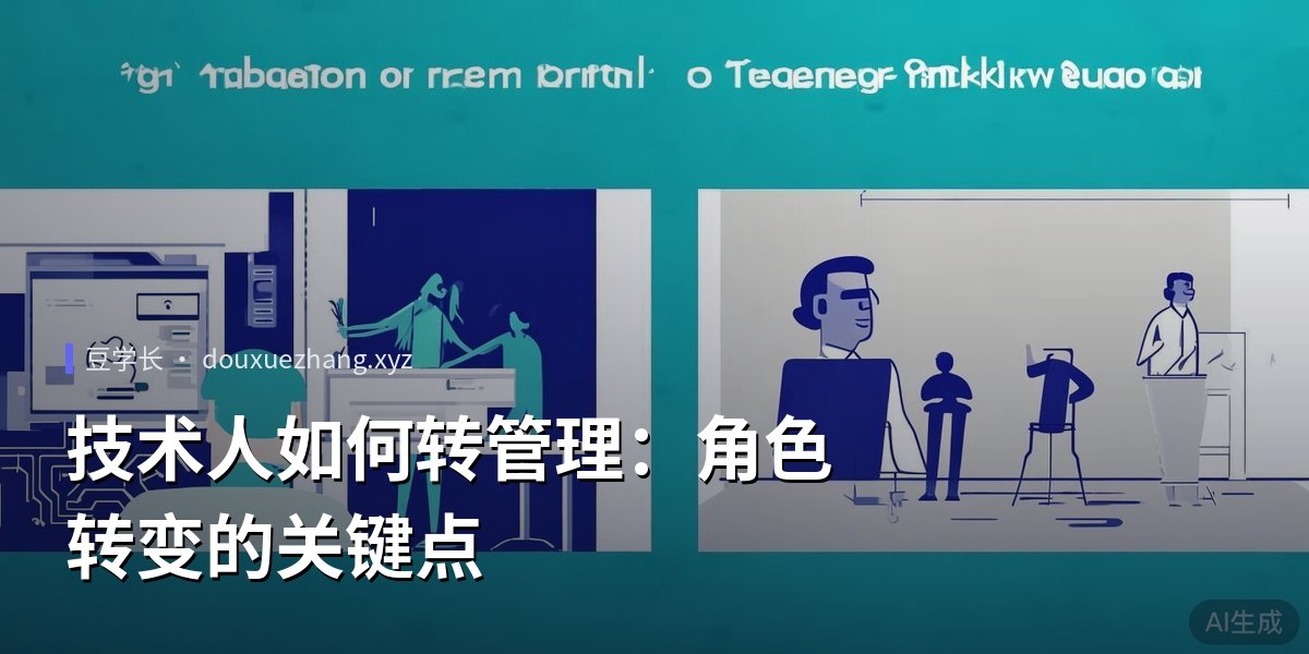 技术人如何转管理：角色转变的关键点