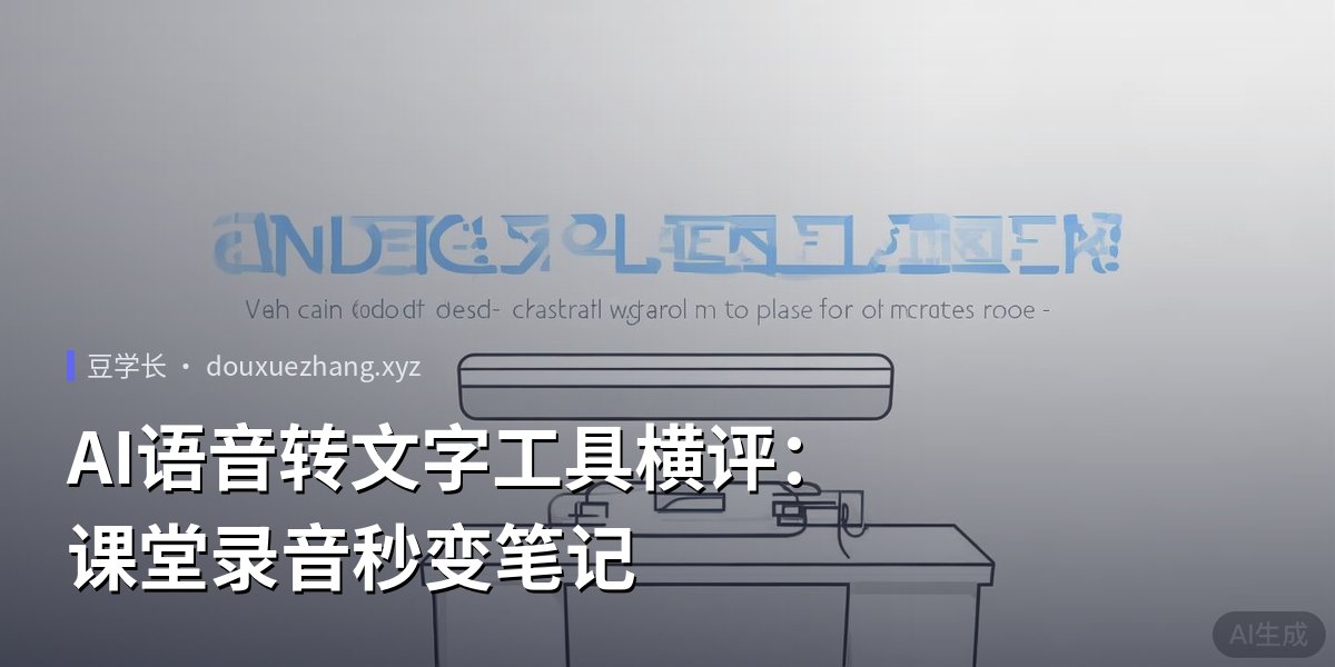 AI语音转文字工具横评:课堂录音秒变笔记